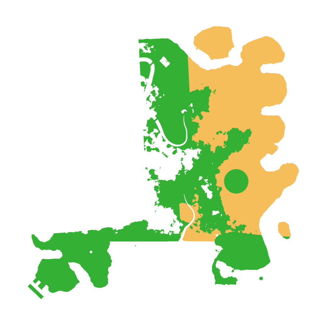Biome Rust Map: Procedural Map, Size: 3500, Seed: 78686545