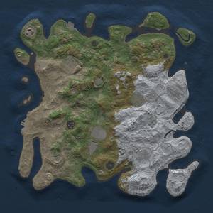 Thumbnail Rust Map: Procedural Map, Size: 3750, Seed: 90407032, 16 Monuments