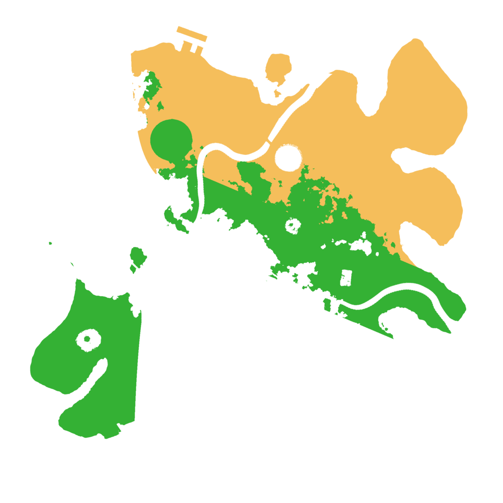 Biome Rust Map: Procedural Map, Size: 3300, Seed: 1250140872