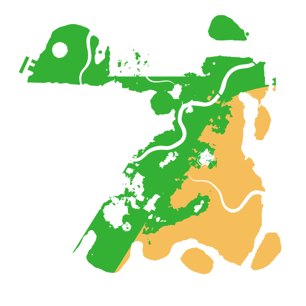 Biome Rust Map: Procedural Map, Size: 3500, Seed: 834674212