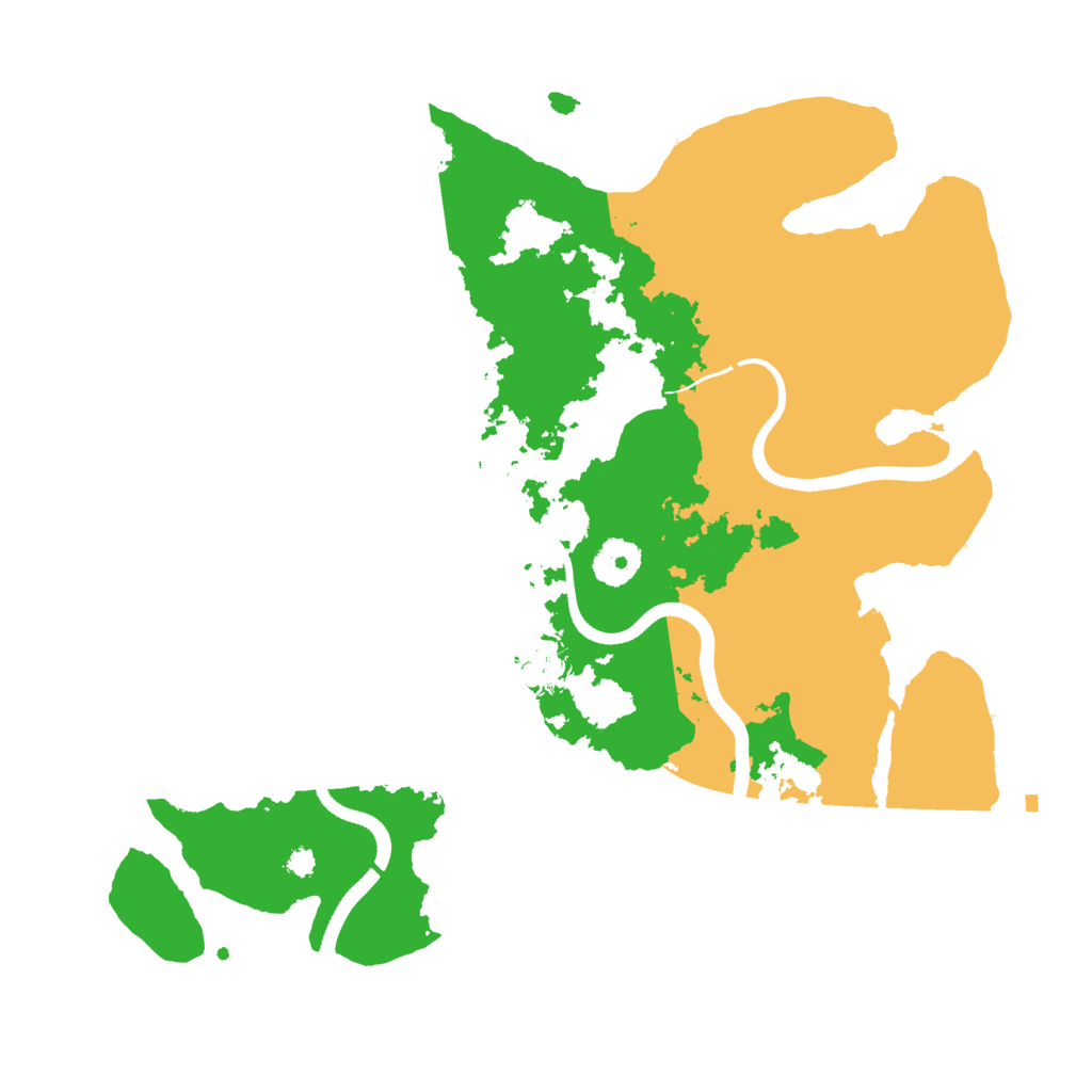 Biome Rust Map: Procedural Map, Size: 3500, Seed: 50264519
