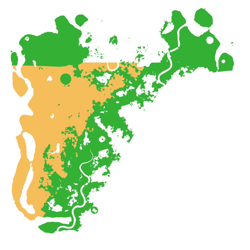 Biome Rust Map: Procedural Map, Size: 6000, Seed: 2045162738