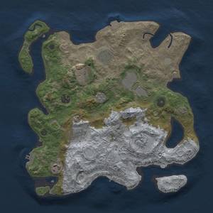 Thumbnail Rust Map: Procedural Map, Size: 3500, Seed: 1716050456, 16 Monuments