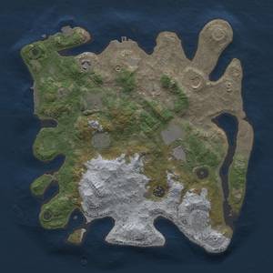 Thumbnail Rust Map: Procedural Map, Size: 3500, Seed: 979630259, 15 Monuments