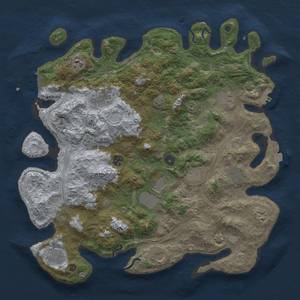 Thumbnail Rust Map: Procedural Map, Size: 4250, Seed: 611615505, 19 Monuments