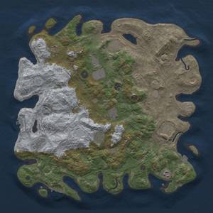 Thumbnail Rust Map: Procedural Map, Size: 4250, Seed: 1145144076, 19 Monuments