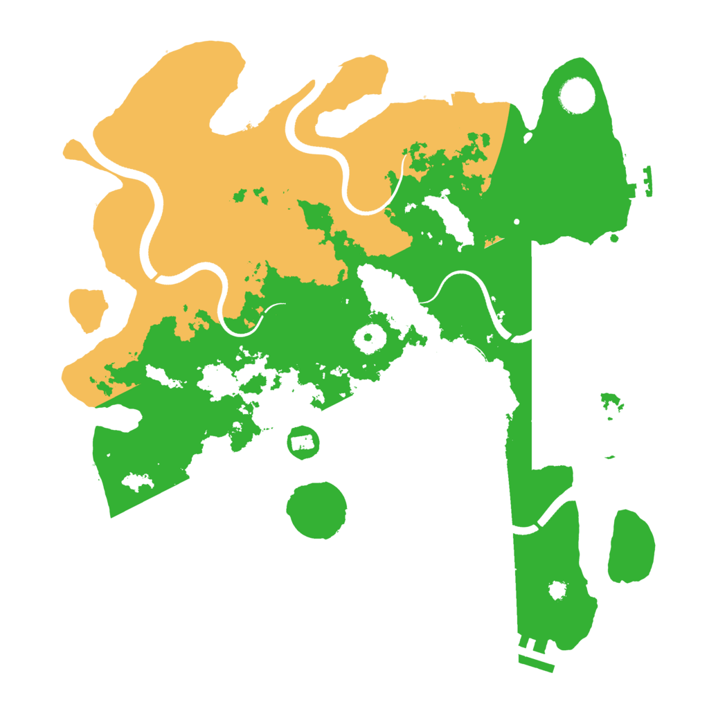 Biome Rust Map: Procedural Map, Size: 3500, Seed: 885636656