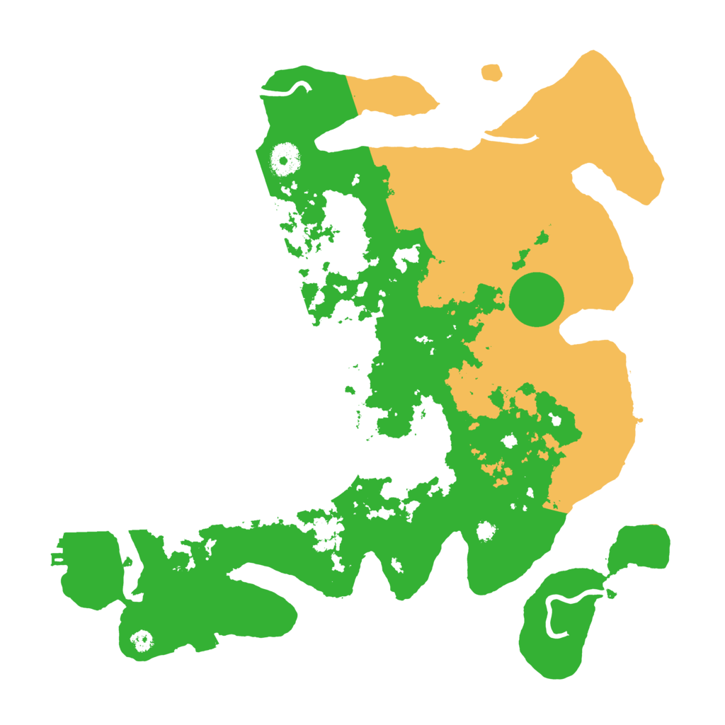 Biome Rust Map: Procedural Map, Size: 3500, Seed: 1454744445