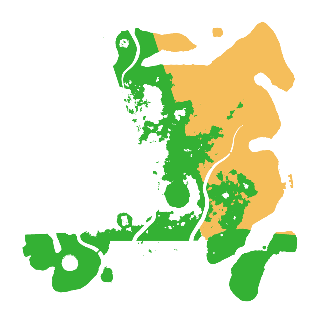 Biome Rust Map: Procedural Map, Size: 3500, Seed: 1454744445