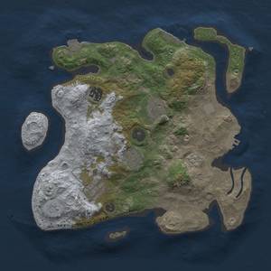 Thumbnail Rust Map: Procedural Map, Size: 3000, Seed: 565346533, 12 Monuments