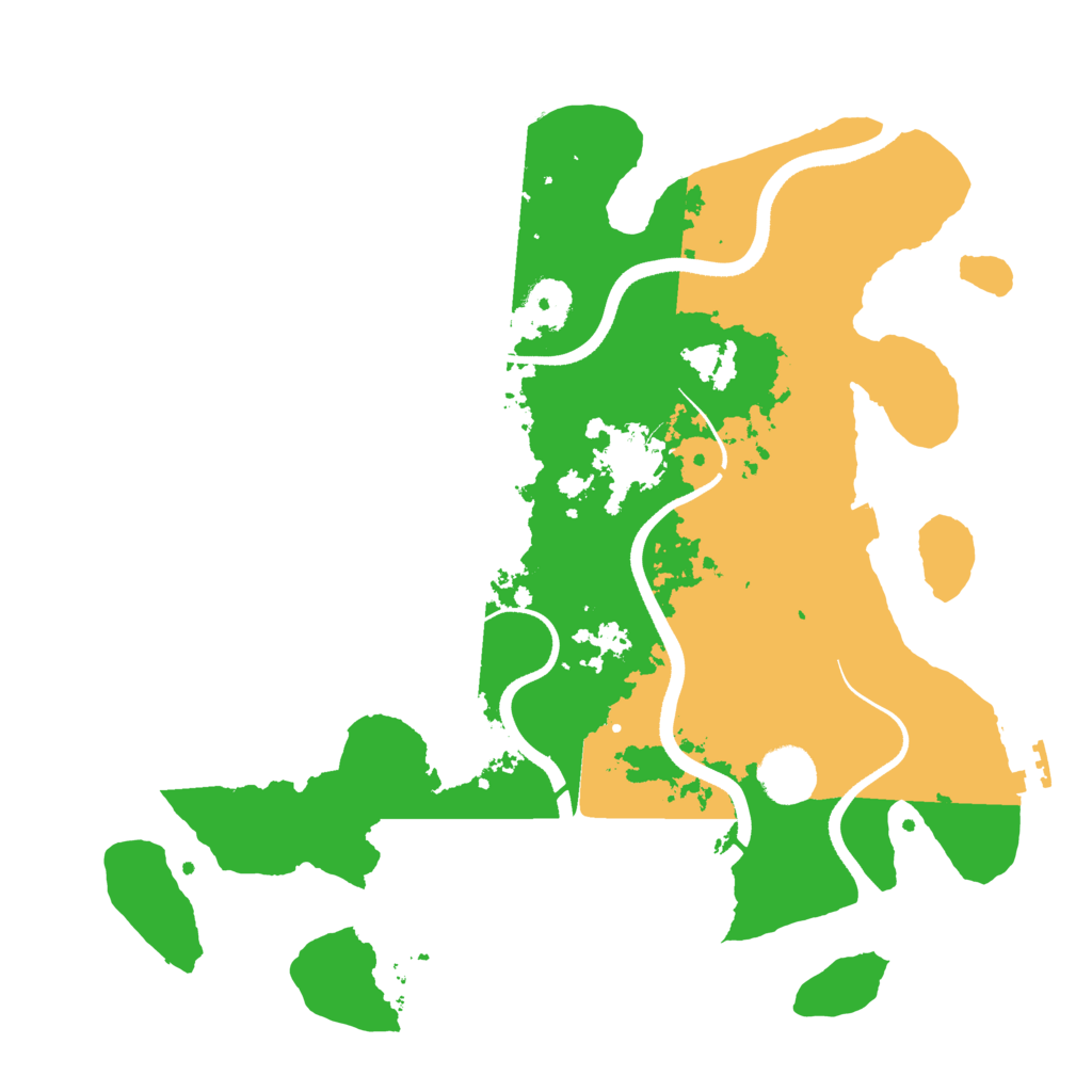 Biome Rust Map: Procedural Map, Size: 3500, Seed: 1406008607