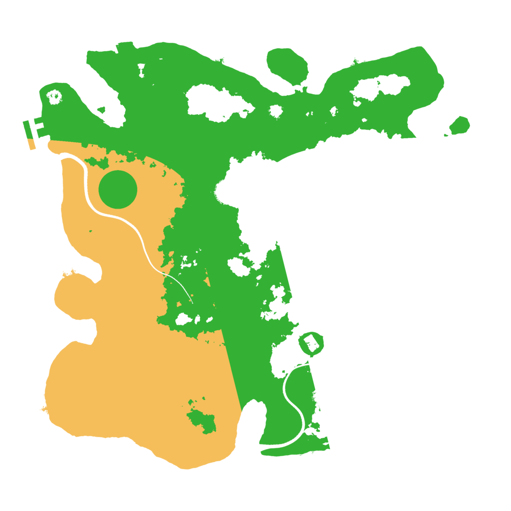 Biome Rust Map: Procedural Map, Size: 3500, Seed: 1705475164