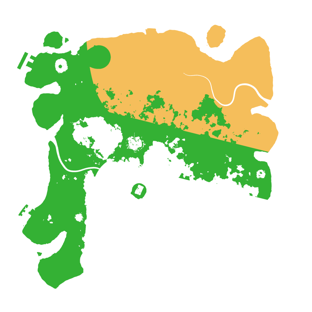 Biome Rust Map: Procedural Map, Size: 3500, Seed: 1605699998