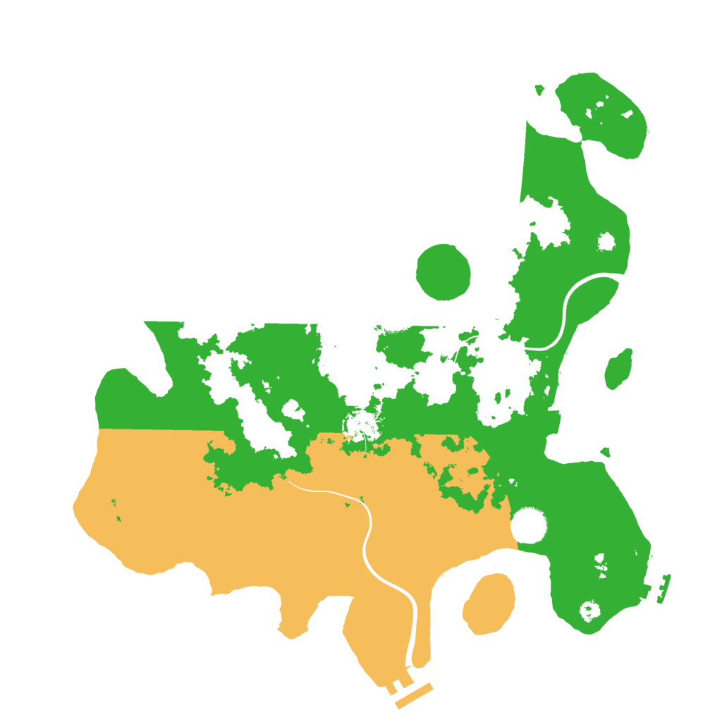 Biome Rust Map: Procedural Map, Size: 3600, Seed: 11103567