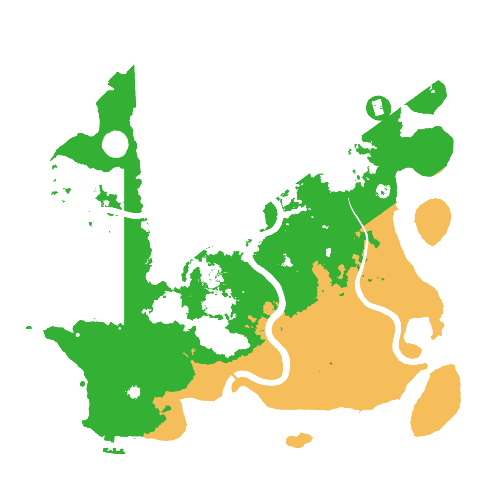 Biome Rust Map: Procedural Map, Size: 3500, Seed: 1760754346