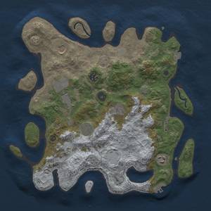 Thumbnail Rust Map: Procedural Map, Size: 3500, Seed: 541866189, 15 Monuments