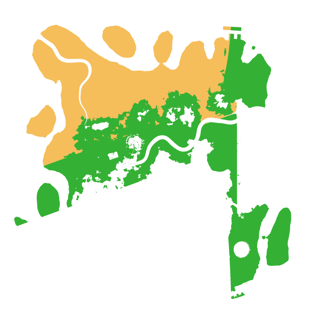 Biome Rust Map: Procedural Map, Size: 3500, Seed: 541866189