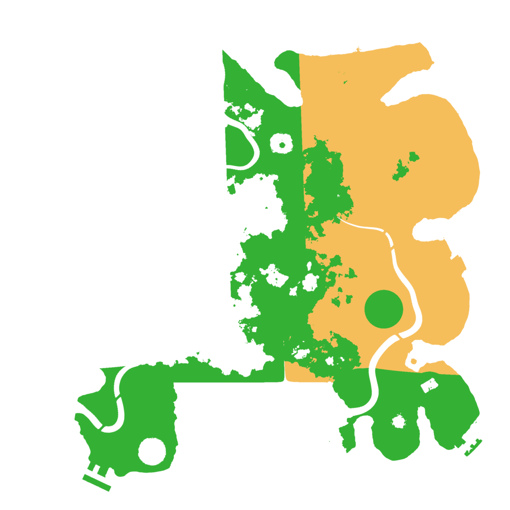 Biome Rust Map: Procedural Map, Size: 3500, Seed: 2035294323