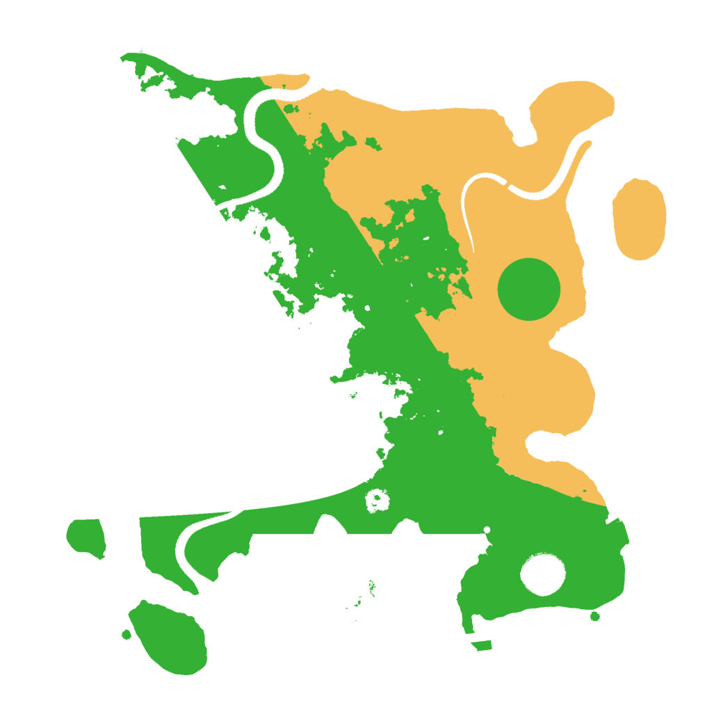 Biome Rust Map: Procedural Map, Size: 3000, Seed: 487538119