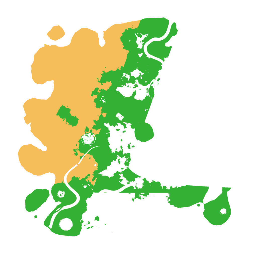 Biome Rust Map: Procedural Map, Size: 3650, Seed: 91847539