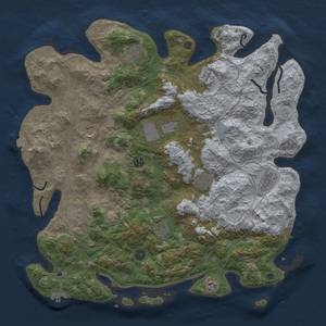 Thumbnail Rust Map: Procedural Map, Size: 4500, Seed: 391920258, 19 Monuments