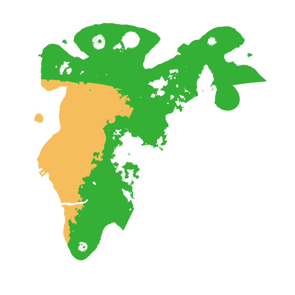 Biome Rust Map: Procedural Map, Size: 3200, Seed: 144726833