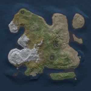 Thumbnail Rust Map: Procedural Map, Size: 2500, Seed: 24657, 8 Monuments