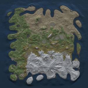 Thumbnail Rust Map: Procedural Map, Size: 4500, Seed: 1850298215, 18 Monuments