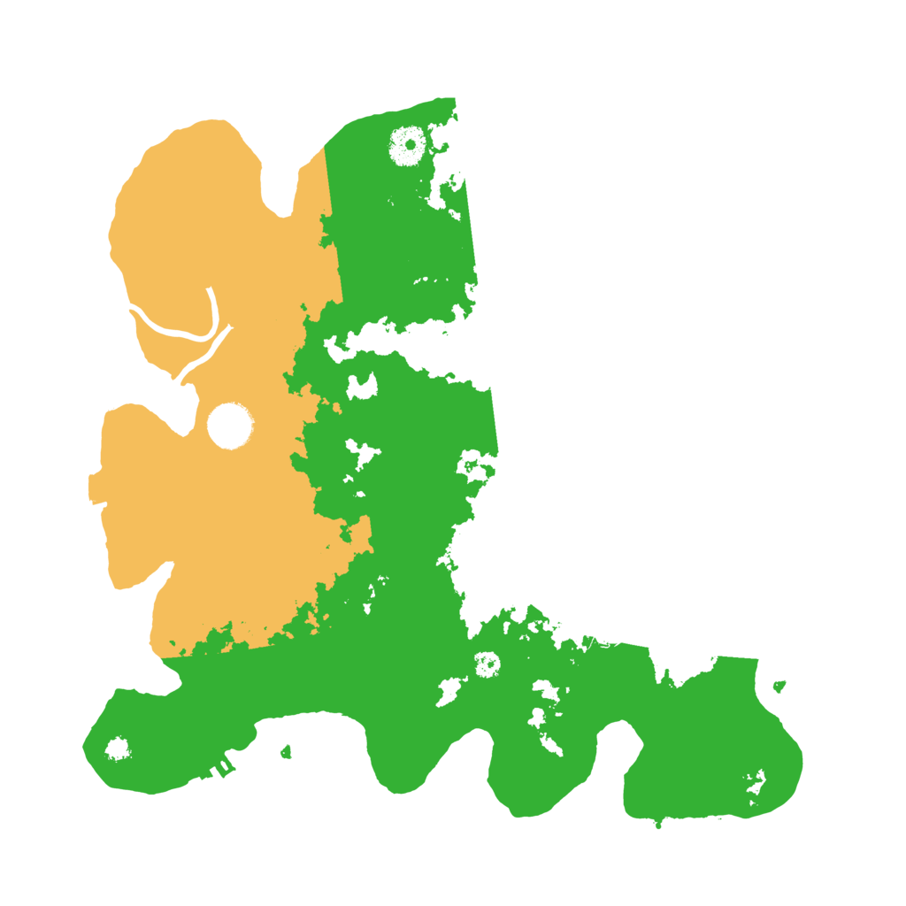 Biome Rust Map: Procedural Map, Size: 3500, Seed: 120441222