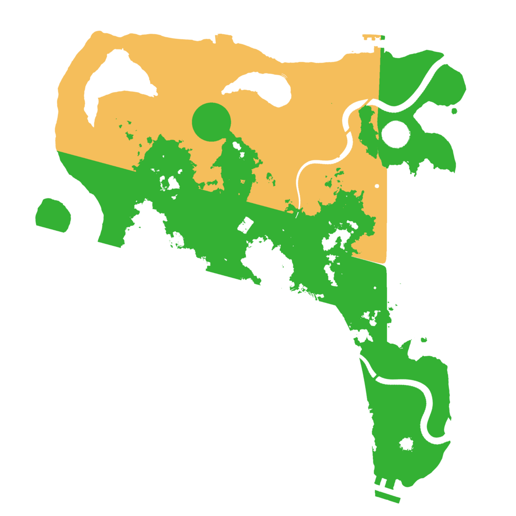 Biome Rust Map: Procedural Map, Size: 3500, Seed: 1854302536
