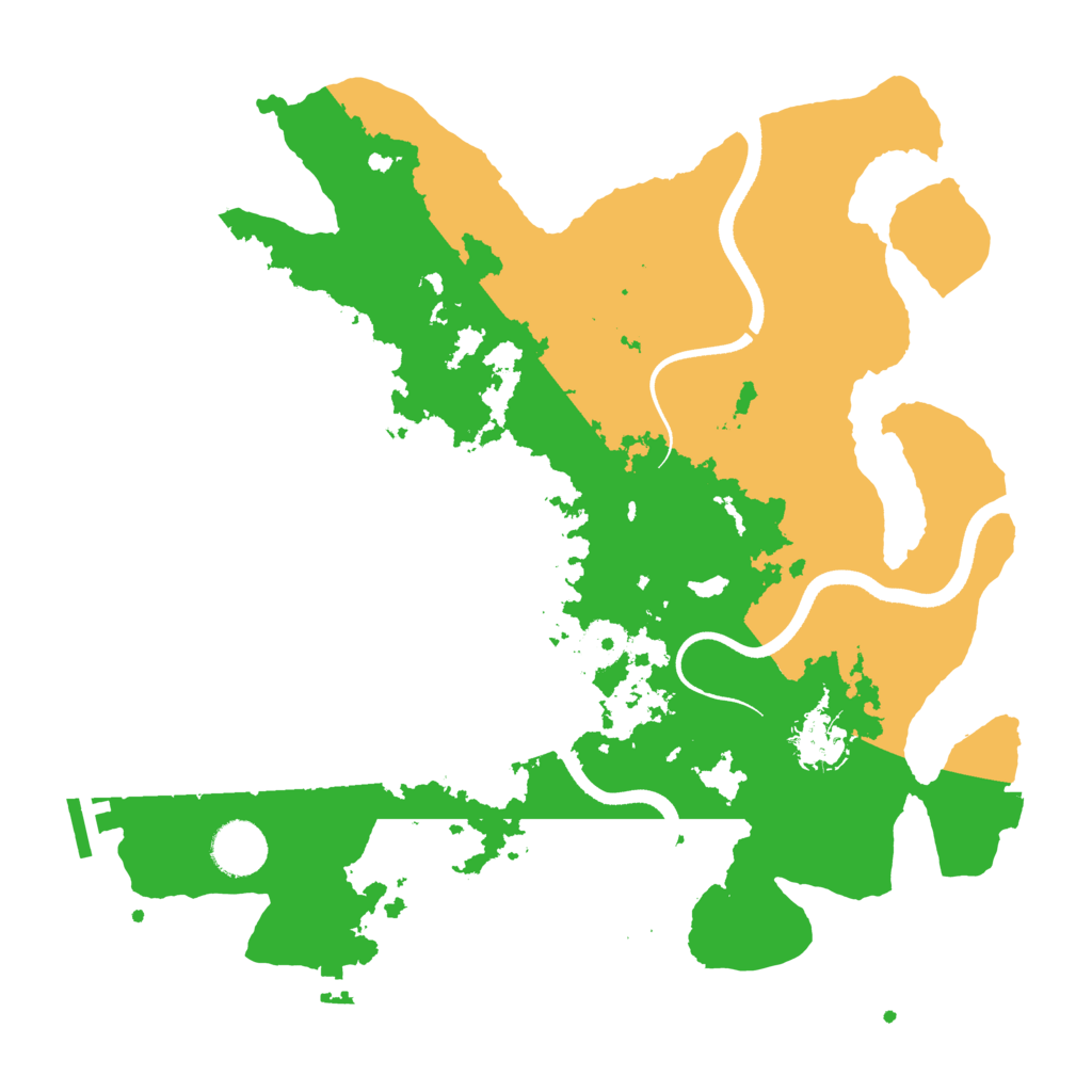 Biome Rust Map: Procedural Map, Size: 3500, Seed: 883198530