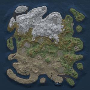 Thumbnail Rust Map: Procedural Map, Size: 4000, Seed: 88363721, 17 Monuments