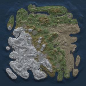 Thumbnail Rust Map: Procedural Map, Size: 4250, Seed: 840097596, 19 Monuments