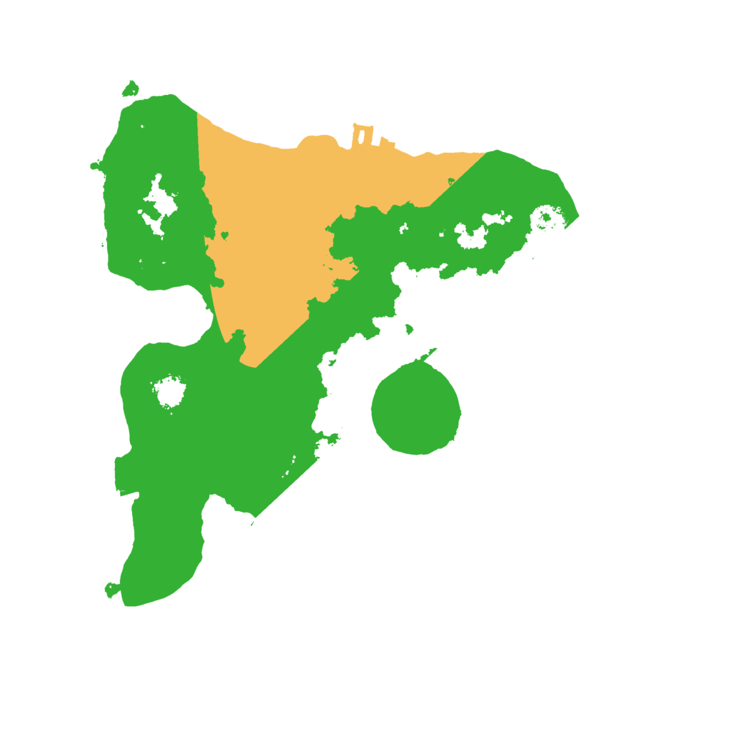 Biome Rust Map: Procedural Map, Size: 2200, Seed: 80081355