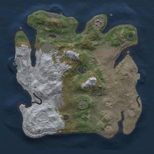 Thumbnail Rust Map: Procedural Map, Size: 3000, Seed: 1892498414, 15 Monuments