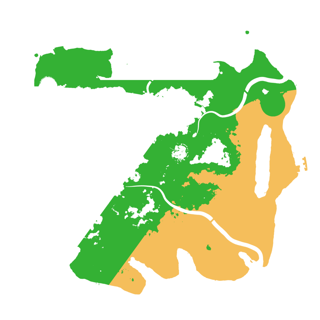 Biome Rust Map: Procedural Map, Size: 3500, Seed: 609014442