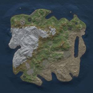 Thumbnail Rust Map: Procedural Map, Size: 3500, Seed: 609014442, 16 Monuments