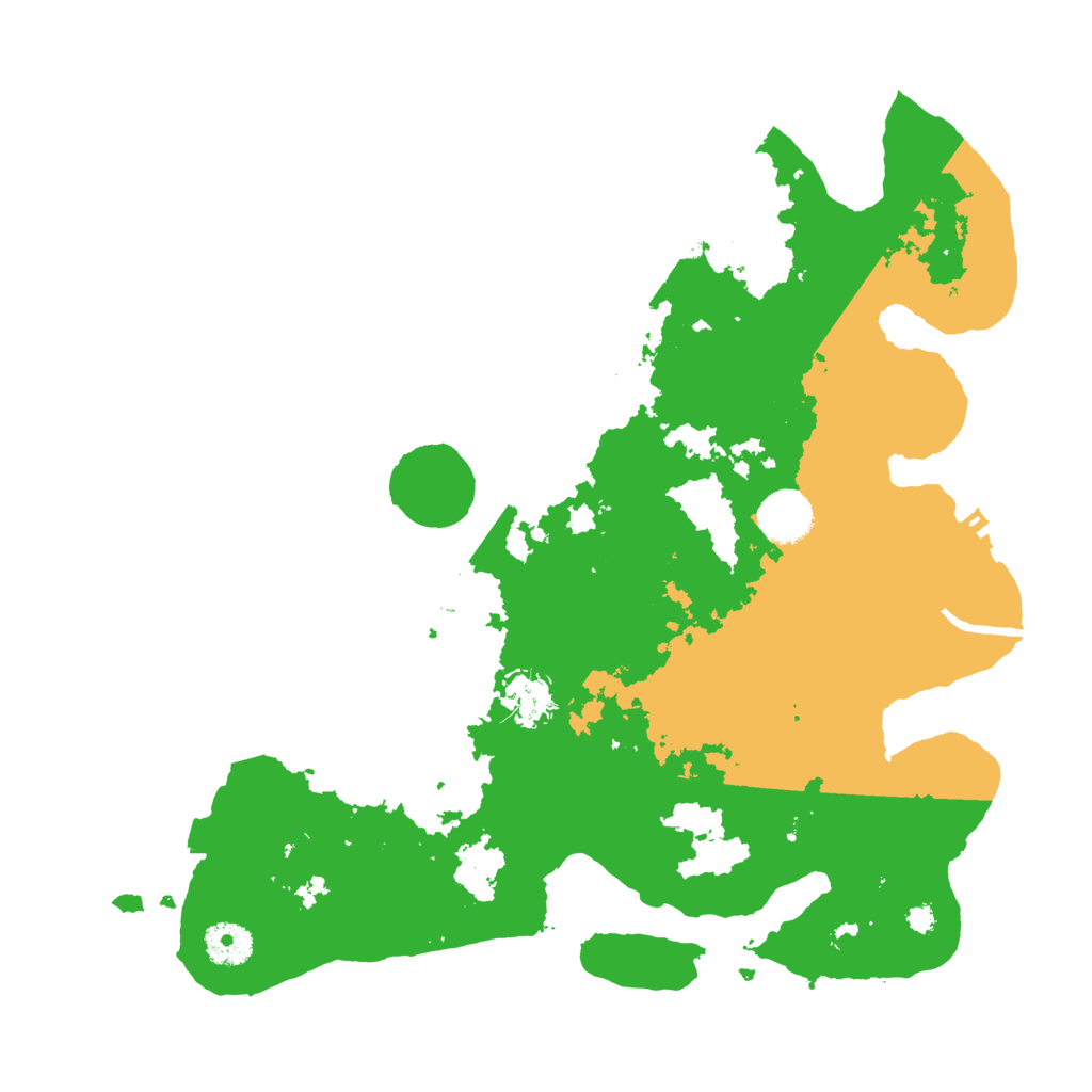 Biome Rust Map: Procedural Map, Size: 3600, Seed: 12206