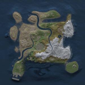 Thumbnail Rust Map: Procedural Map, Size: 2500, Seed: 28006, 6 Monuments