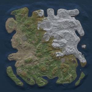 Thumbnail Rust Map: Procedural Map, Size: 4250, Seed: 216262221, 18 Monuments