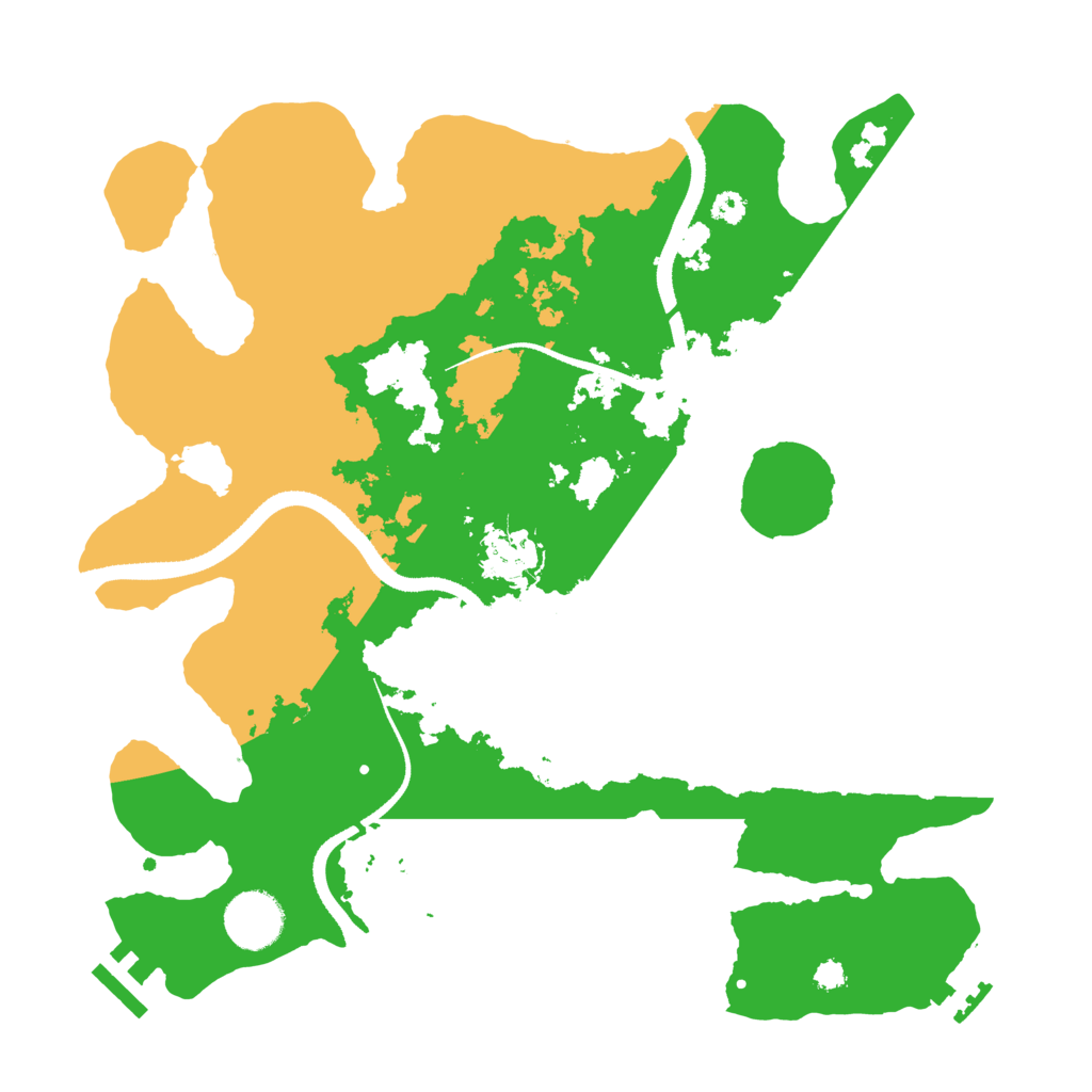 Biome Rust Map: Procedural Map, Size: 3300, Seed: 897983499