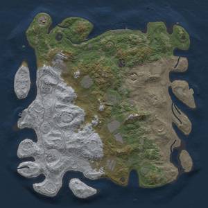 Thumbnail Rust Map: Procedural Map, Size: 4250, Seed: 3749241, 19 Monuments