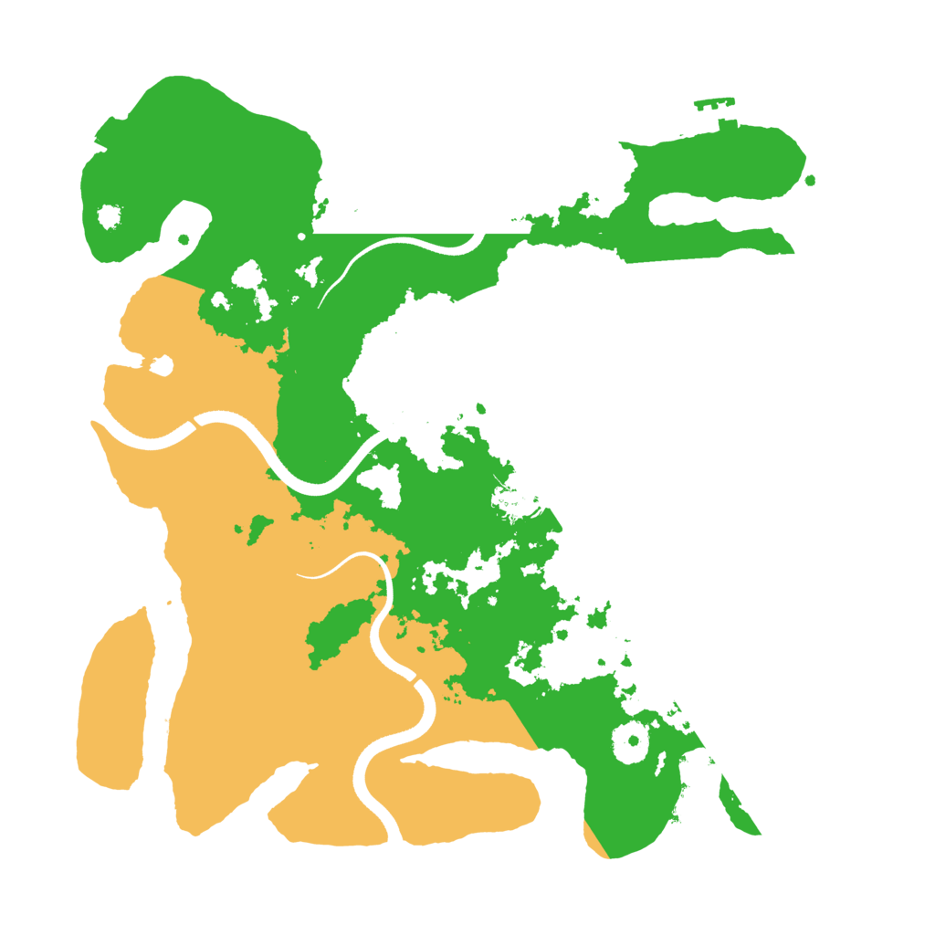 Biome Rust Map: Procedural Map, Size: 3500, Seed: 29405992