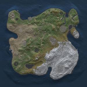 Thumbnail Rust Map: Procedural Map, Size: 3000, Seed: 1333000052, 14 Monuments