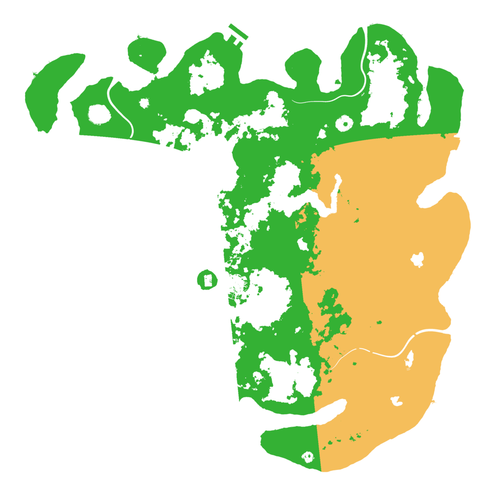 Biome Rust Map: Procedural Map, Size: 4500, Seed: 488888583