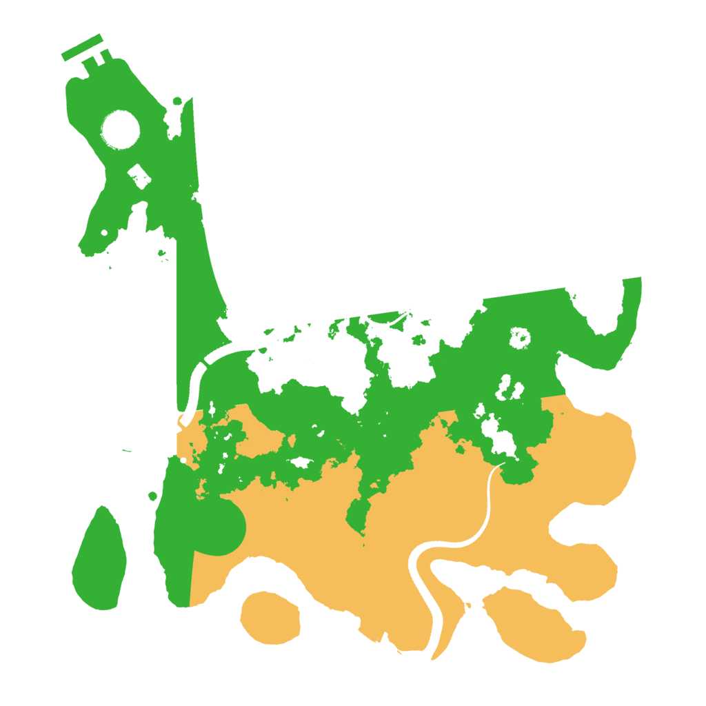 Biome Rust Map: Procedural Map, Size: 3250, Seed: 6977