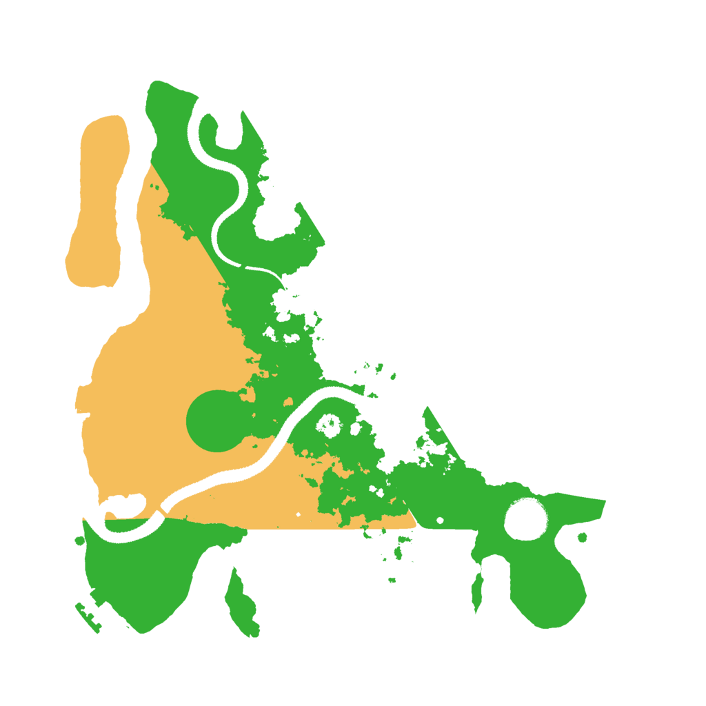 Biome Rust Map: Procedural Map, Size: 3000, Seed: 89297