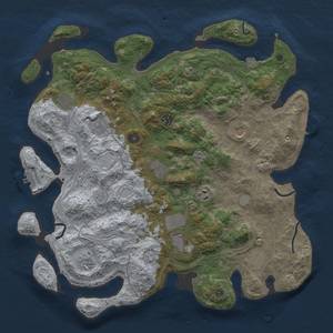 Thumbnail Rust Map: Procedural Map, Size: 4250, Seed: 927379774, 18 Monuments