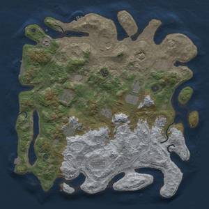 Thumbnail Rust Map: Procedural Map, Size: 4250, Seed: 3485854, 19 Monuments