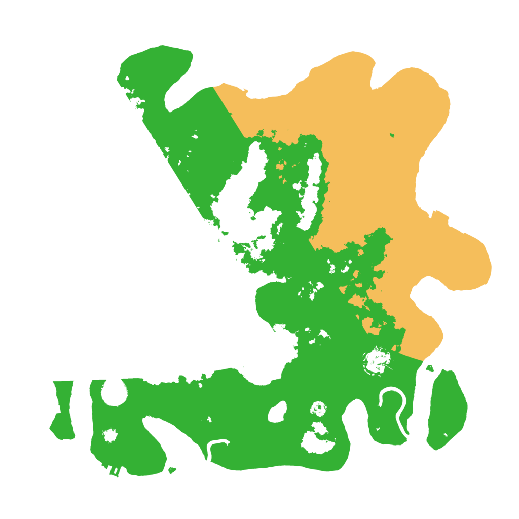 Biome Rust Map: Procedural Map, Size: 3500, Seed: 1383219838